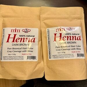 Moroccan Method Pure Henna for Hair - Dark Brown, Clean / No Toxins